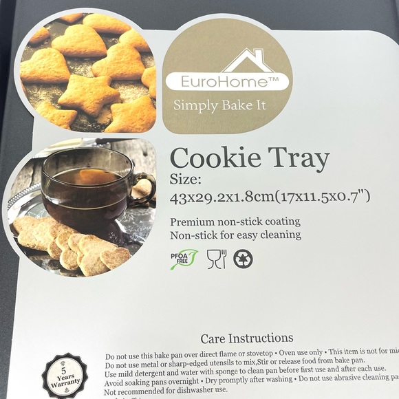 Premium Nonstick Large Cookie Tray 17 x 11.5 - Picture 3 of 3